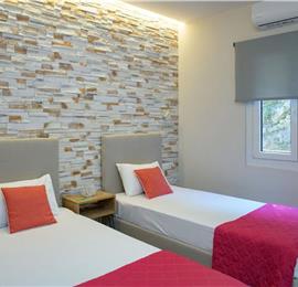 7 bedroom seafront luxury villa with pool & jacuzzi, near Acharavi, sleeps 14-15